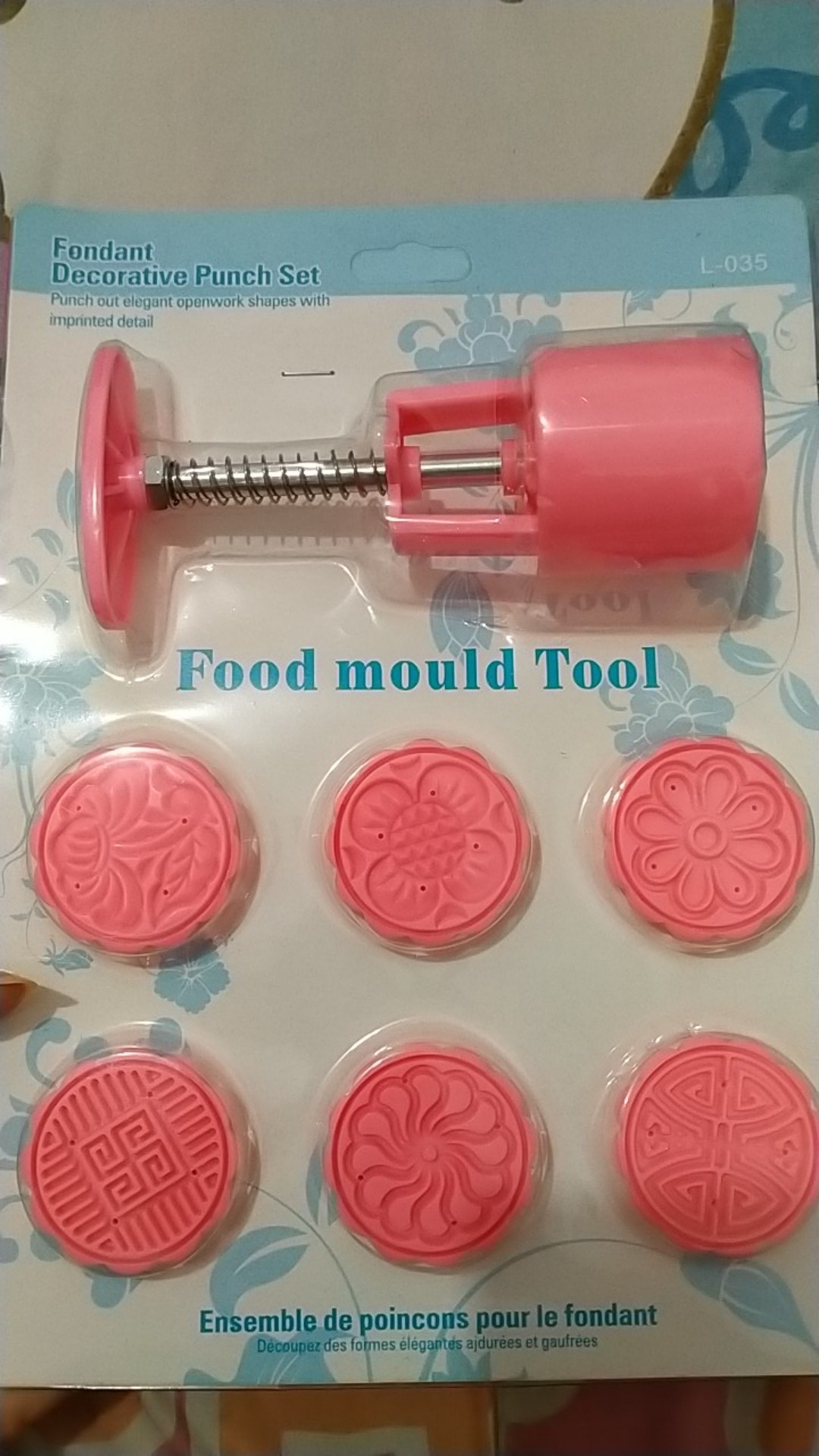 Cetakan Kue Mooncake / Fondant Decorative Punch Set