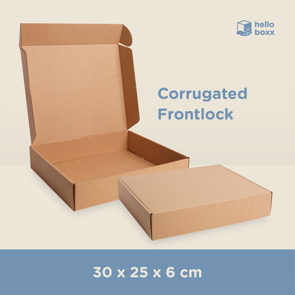 

[READY] 30 x 25 x 6 cm box bahan daur ulang serba guna ukuran besar by helloboxx