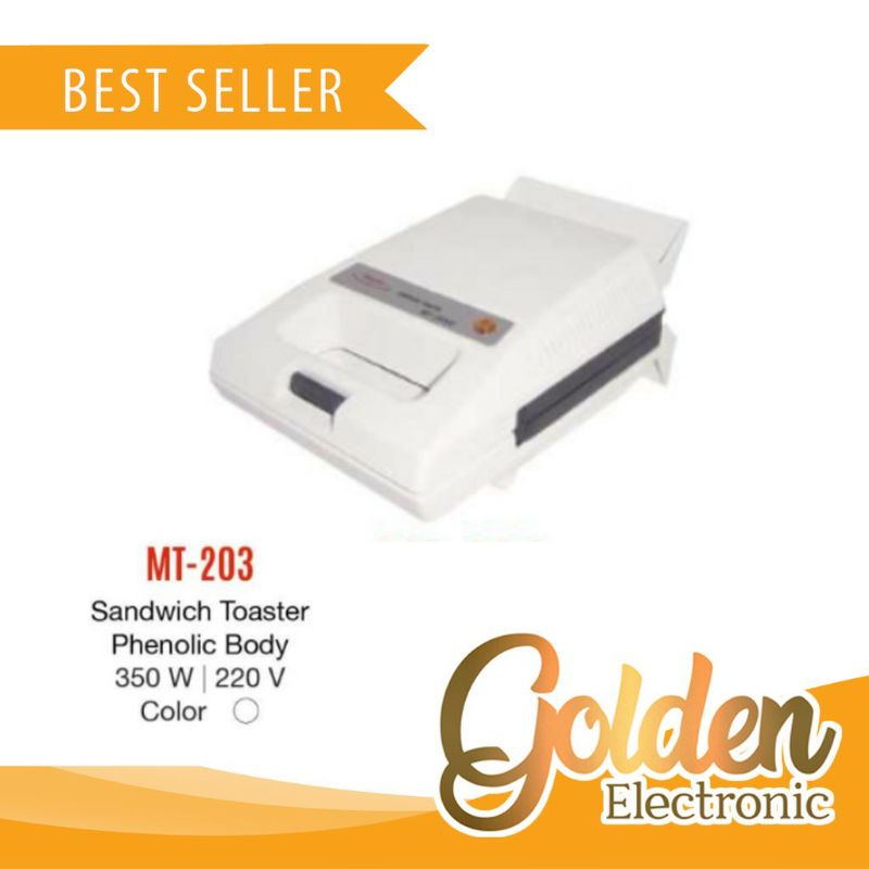 (COD/FREE ONGKIR) Sandwich toaster Maspion MT-203D alat panggang bakar  roti