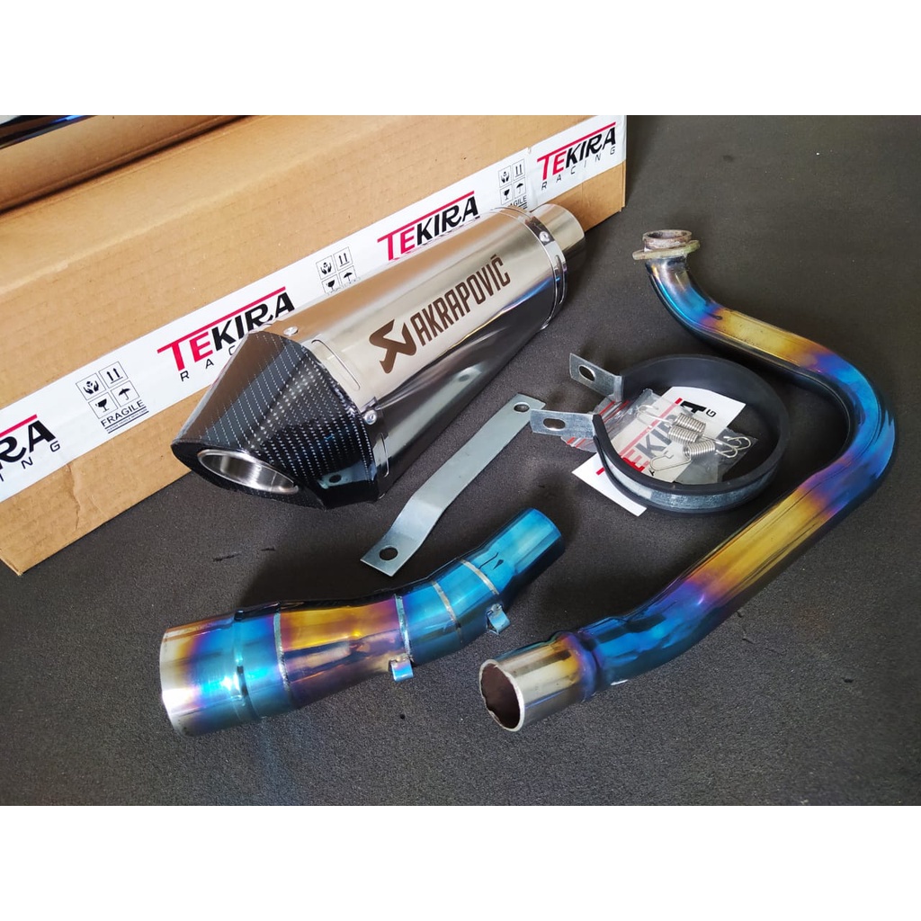 Knalpot Akrapovic Short Racing Over Gp RS Japan Mio Cw Soul Sporty M3 J Gt Z Xeon Spacy Beat Street 