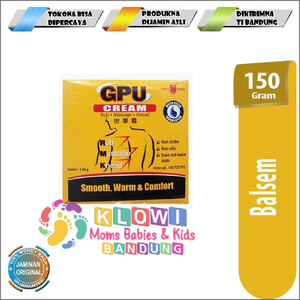 GPU Krim - 150 gram (Balsem Gosok Pijat Urut)