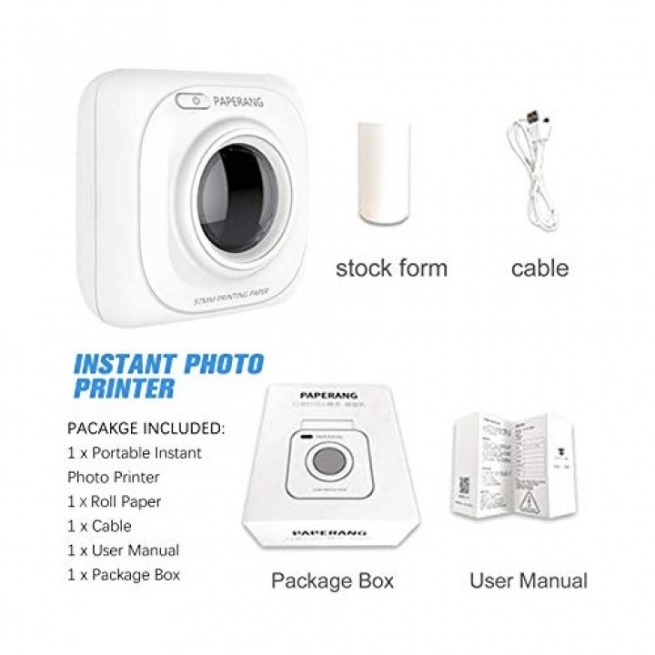 PAPERANG P1 Mini Wireless Paper Photo Printer Portable Bluetooth