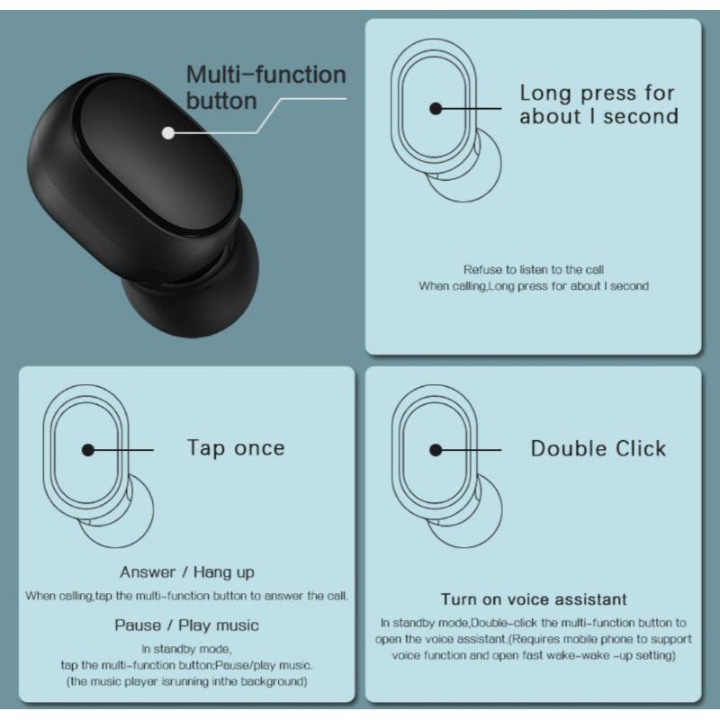 Xiaomi Headset Bluetooth Redmi AirDots S Earphone TWS Bluetooth 5.0 Wireless Gaming-2