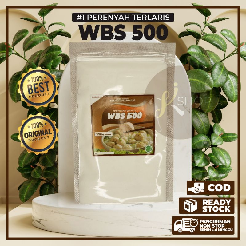 

Ukuran 10 Gram Enzim WBS 500 - Perenyah bakso / sosis / nugget