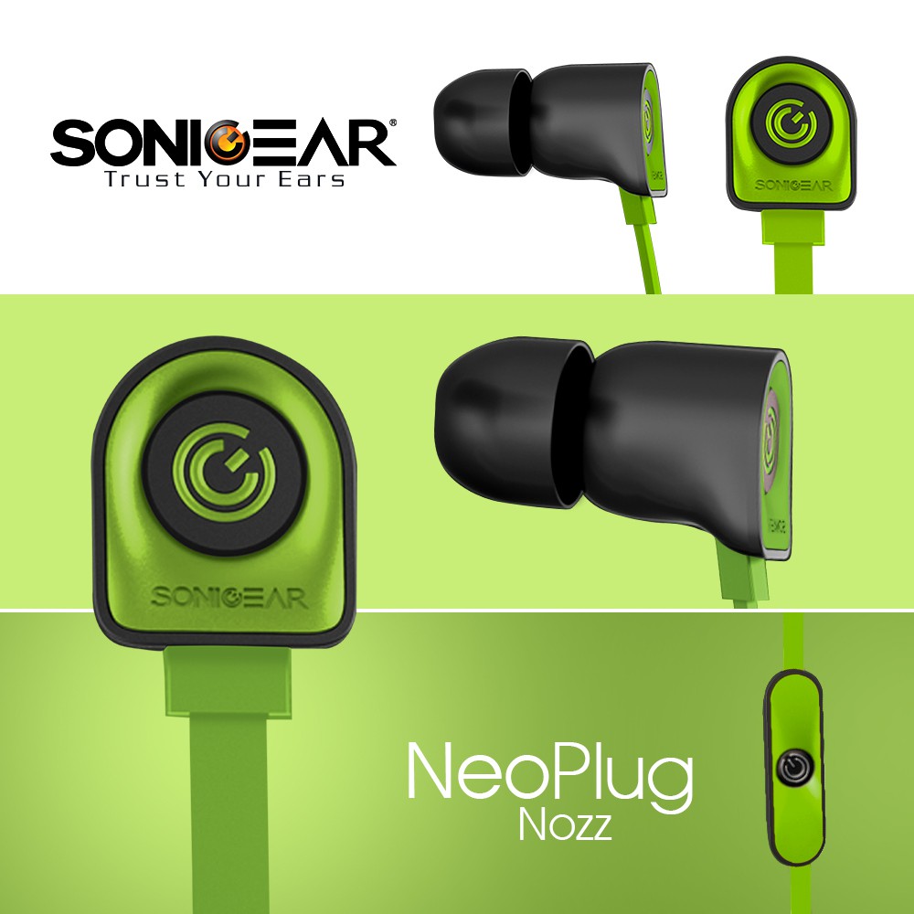 Sonicgear Neoplug Nozz Earphone - Yellow