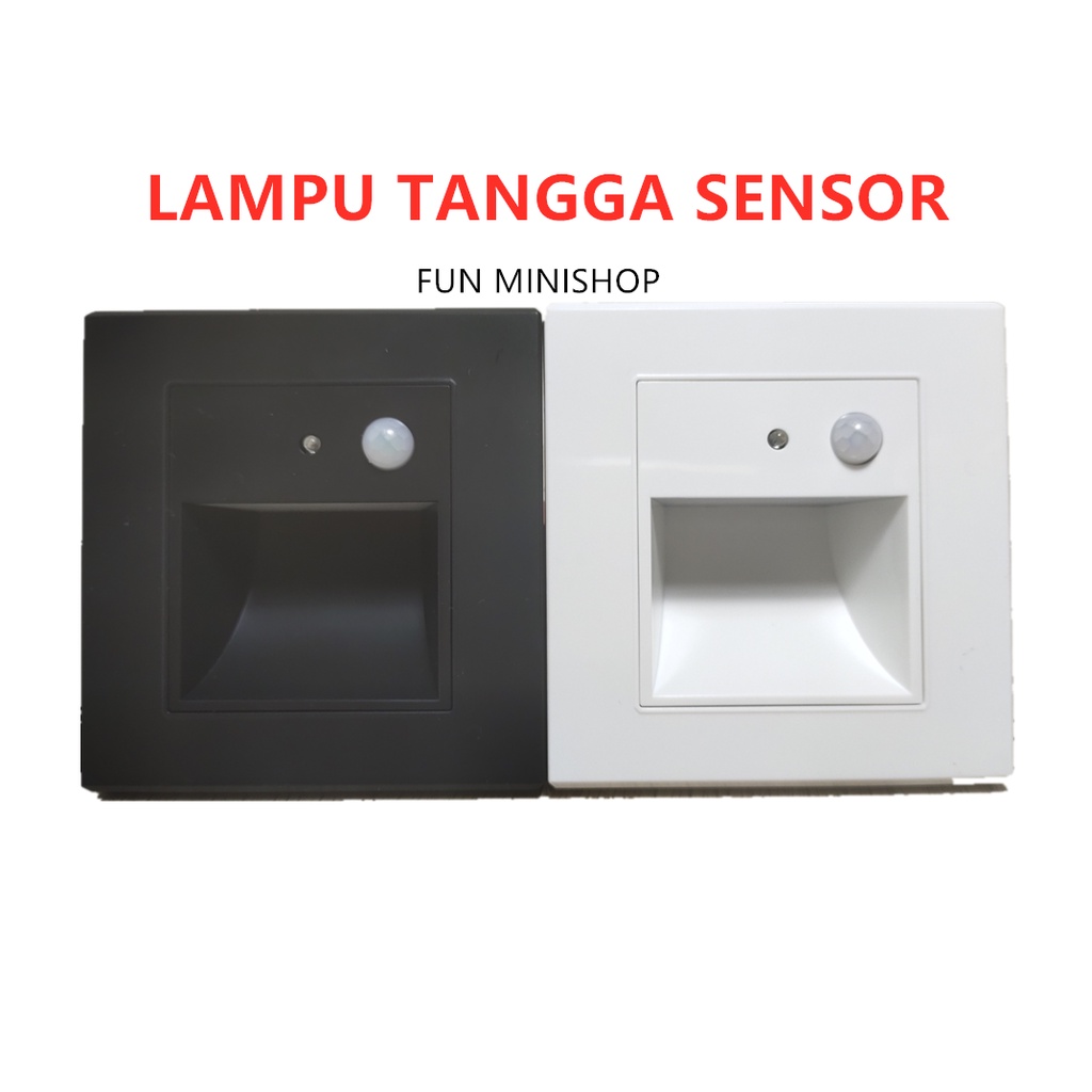 LAMPU TANGGA SENSOR GERAK LED Dinding Step Light MINIMALIS