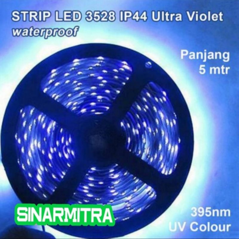Led Strip Led 3528 UltraViolet (UV) 12Volt IP 44 Waterproof