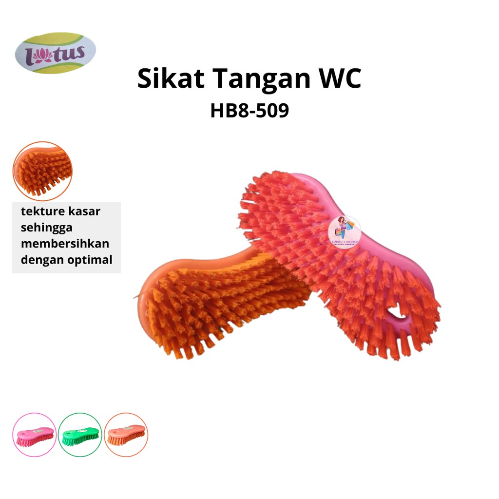 Lotus Pembersih Toilet Sikat Tangan Angka 8 WC HB8-509