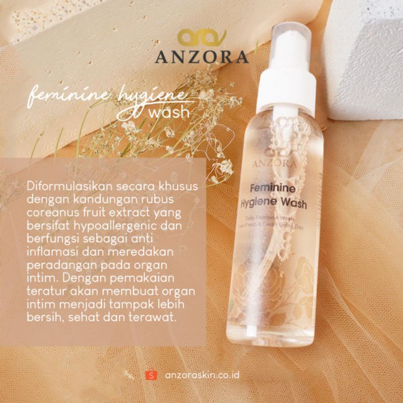 Anzora Feminine Hygiene Wash  untuk area kewanitaan