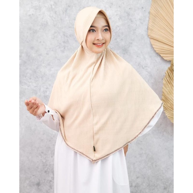 Hijab Plisket Jumbo Picot Original Brand DNJ Collection