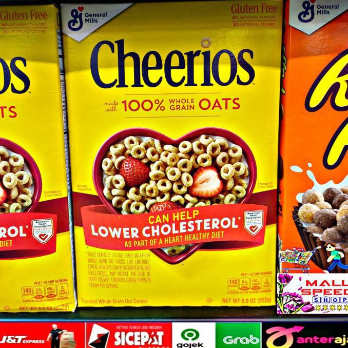 

Terbaru Sereal cheerios Cherrios cherios whole grain oats Cereal 252gr