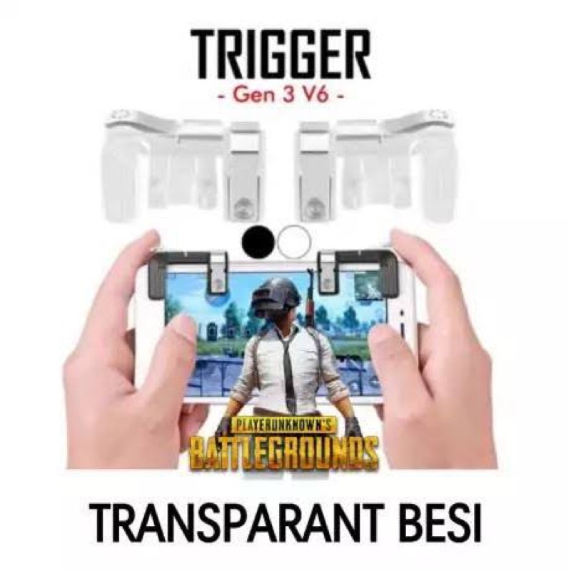 TOMBOL Gen 3 V6 Trigger H3 Trigger EM - L1 R1 Tombol Joy Stick Game PUBG Free Fire Rules Of Survival