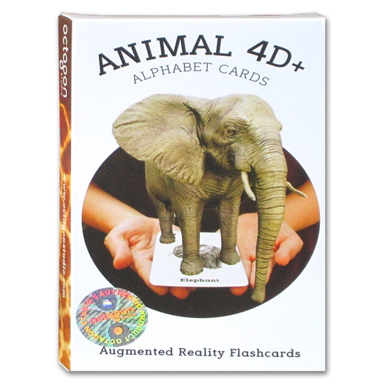 Jual Flashcard 4D+ Animal Alphabet & Animals Food (with 4D+ AR animation)  promo | Shopee Indonesia