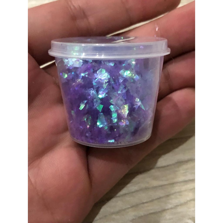 CAMPURAN RESIN CARBON  FOIL LEAF GALAXY FLAKES SNOW / NAIL ART/ HIASAN KUKU