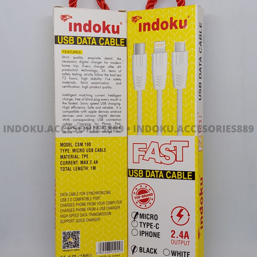 Kabel Data INDOKU MICRO 2.4A OUTPUT