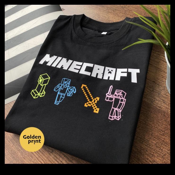 Bisa Cod Kaos Minecraft Roblox Character And Item Minecraft Combed 30s Baju Tshirt Produk Terbatas Shopee Indonesia - baju gojek roblox free