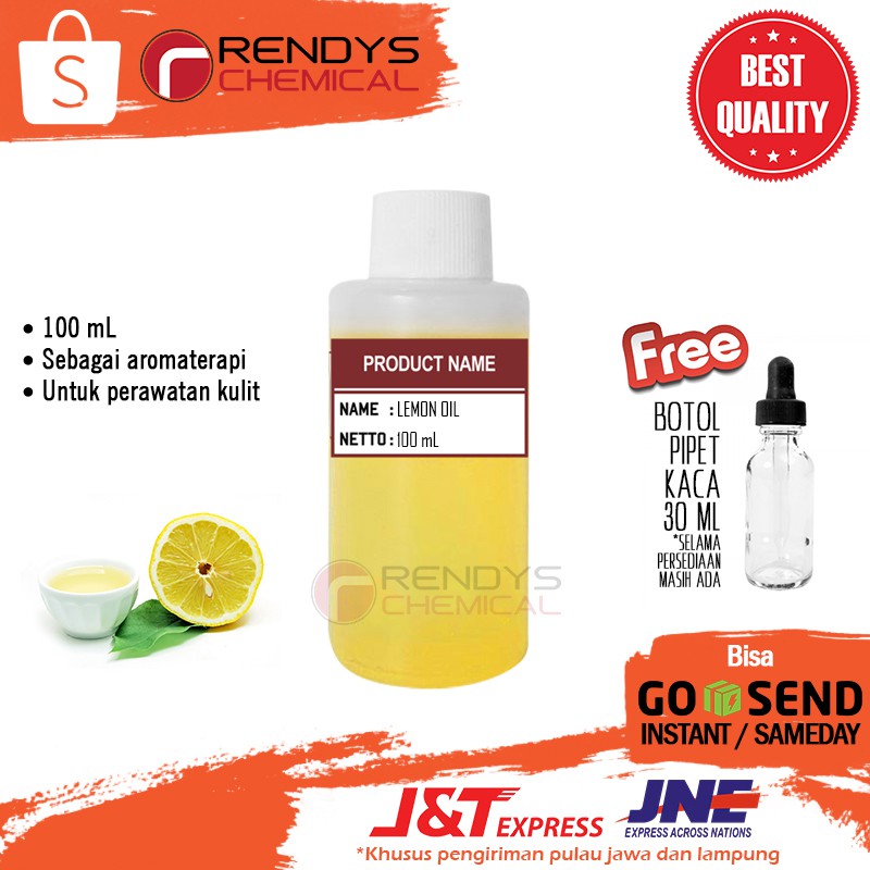 Jual 100% Pure Lemon Essential Oil 100mL / Minyak Lemon Murni 100 ML ...