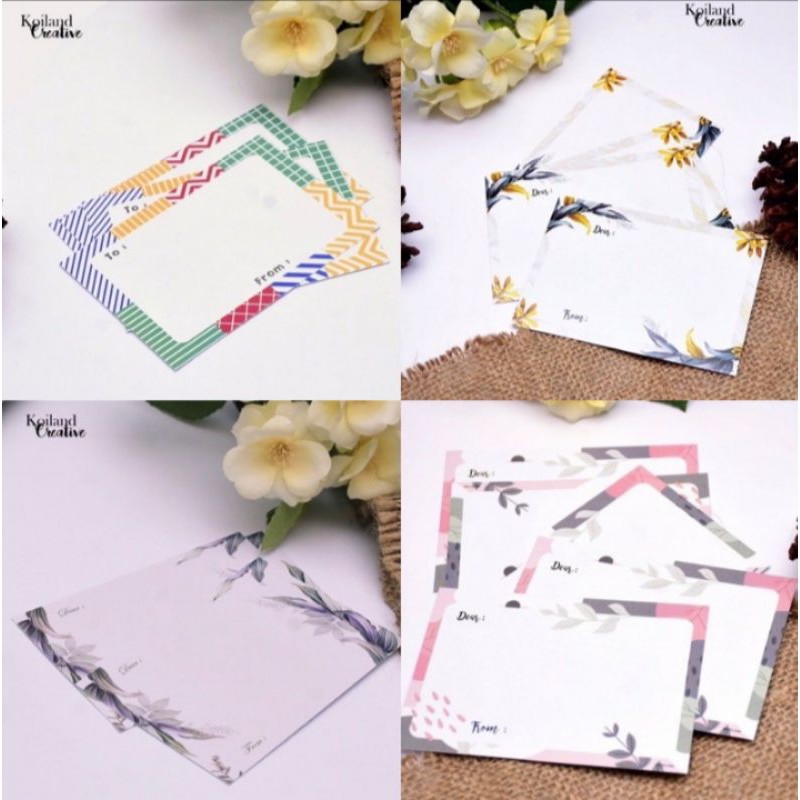 

KARTU UCAPAN KADO/HADIAH GIFT CARD SEBAGAI PELENGKAP KADO