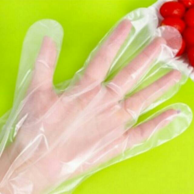 DISPOSABLE GLOVES PACK SARUNG TANGAN MAKAN GLOVE PLASTIK PLASTIC 100