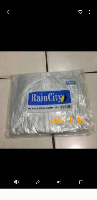 Jas Hujan Raincity Stelan Transparan Victory 69111 Transparant