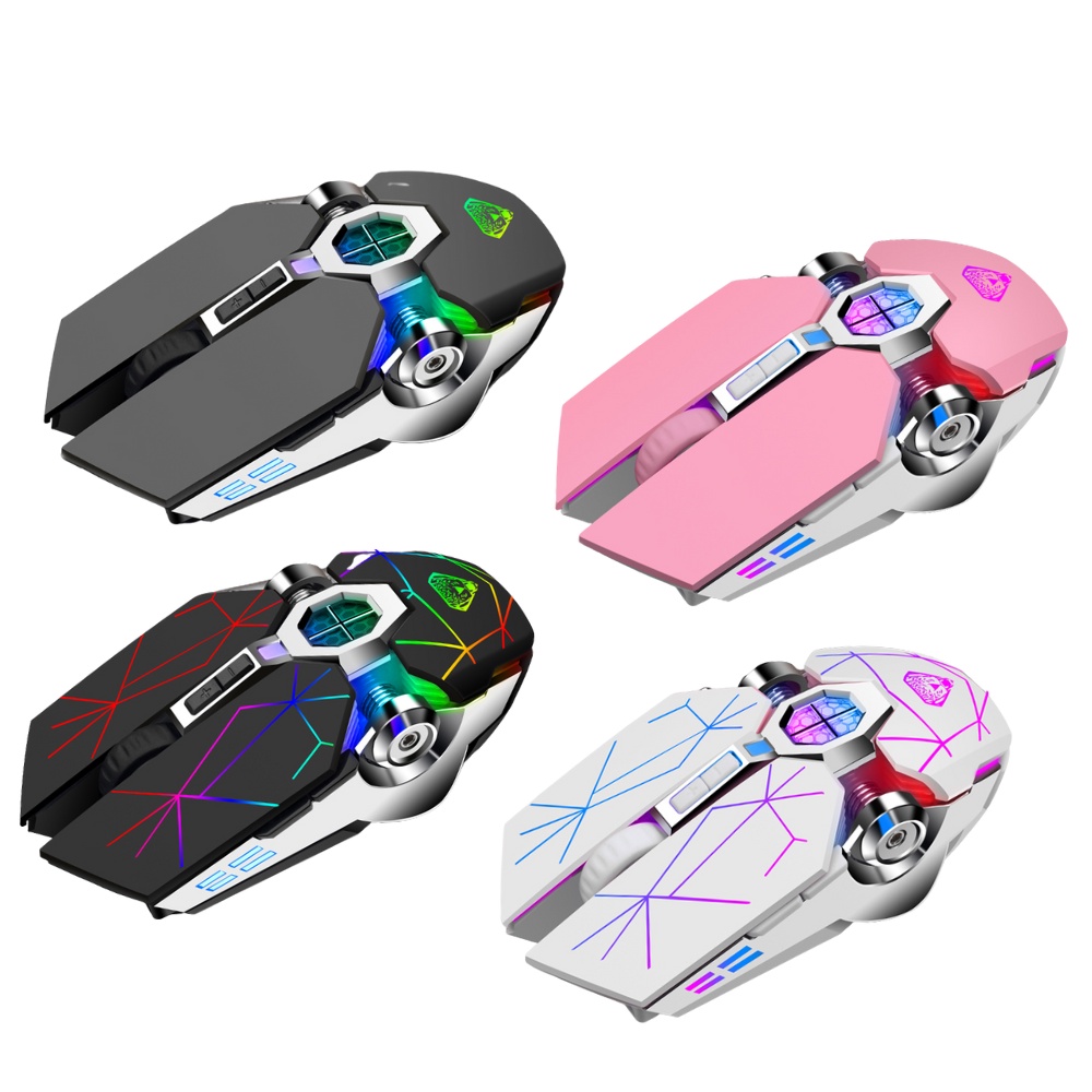 Wireless Mouse Mechanical Gaming RGB Mouse Charging Divipard Q7 - 4000DPI