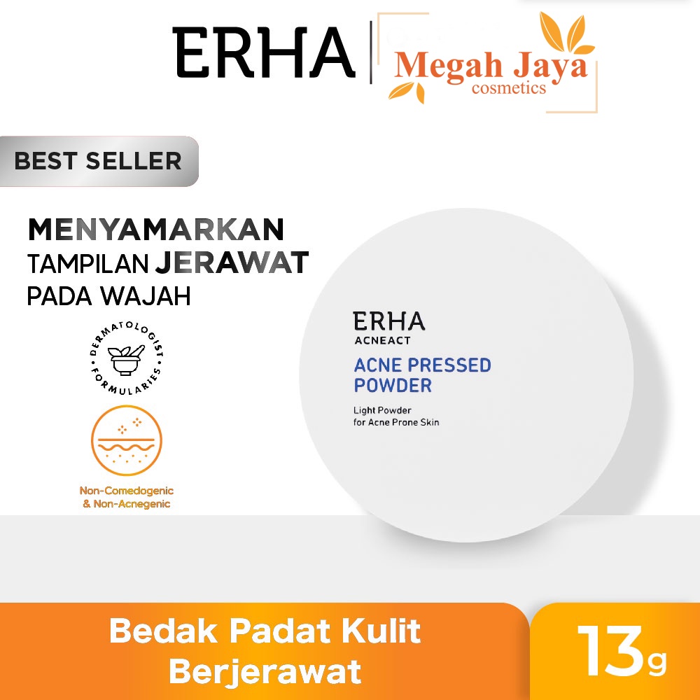 ERHA Acneact Acne Pressed Powder 13g - Bedak Wajah Jerawat @MJ