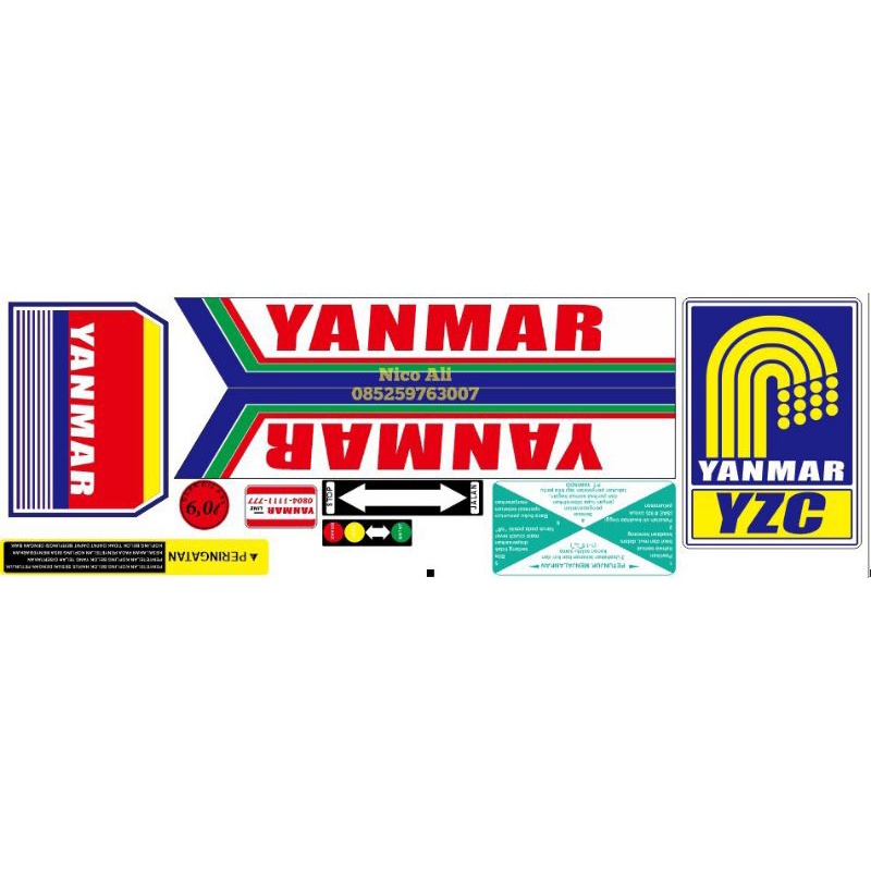 stiker yanmar yzc
