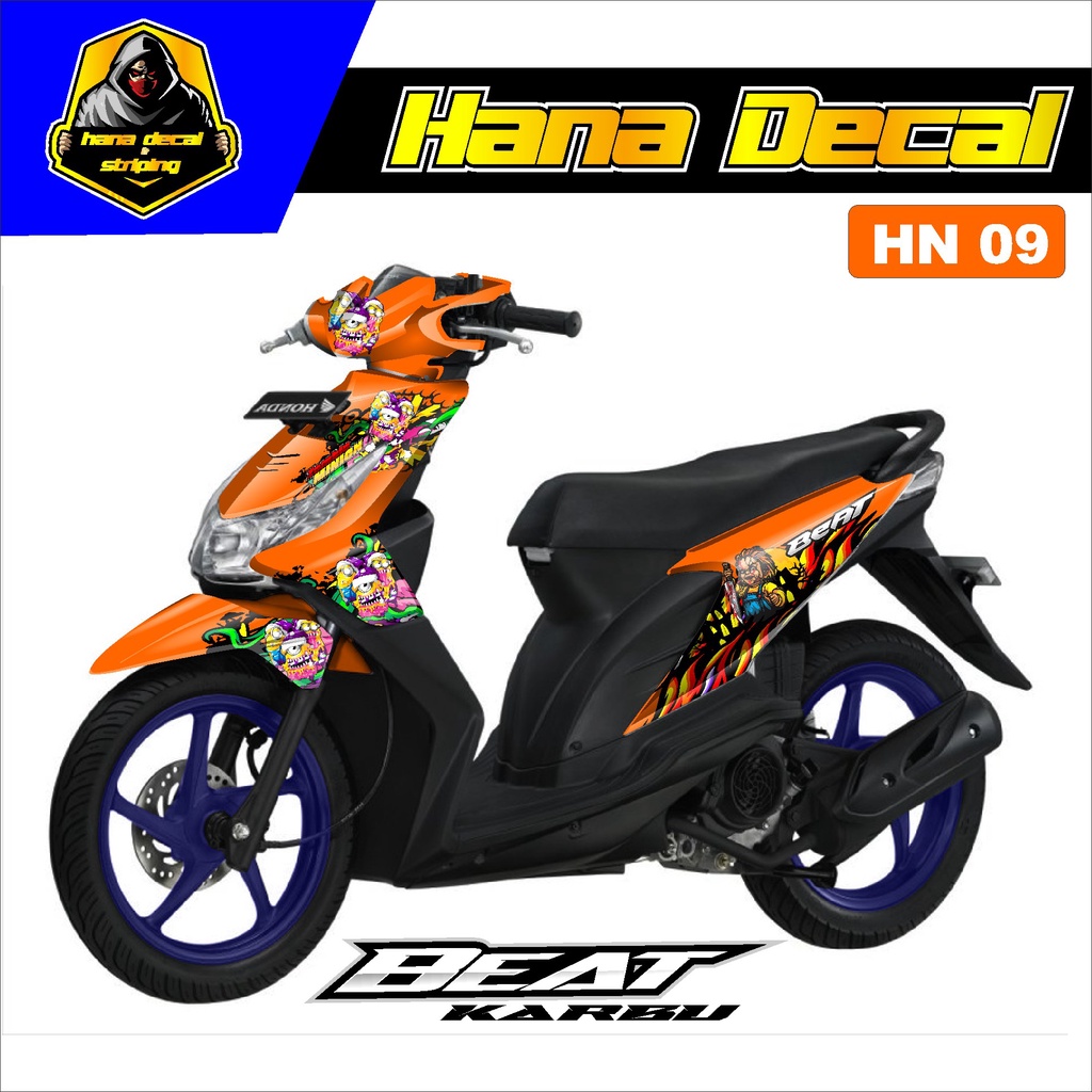 Decal Stiker dekal stiker full body honda beat  karbu DESAIN kode 09