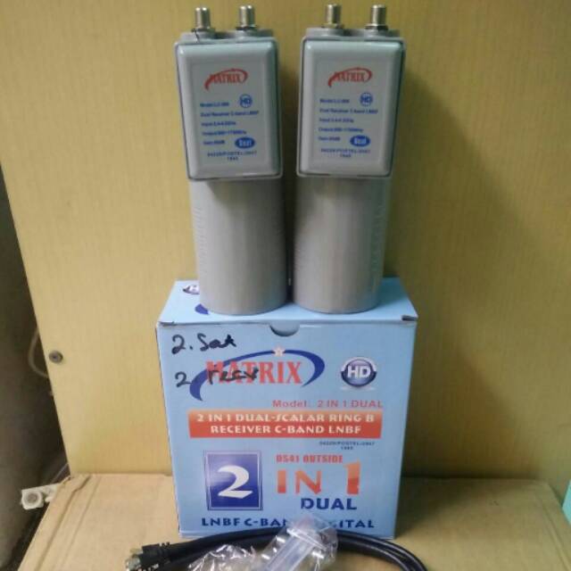 LNB Parabola C Band Dual Aut 1 Parabola 2 Receivee