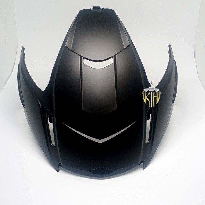 PEAK-TOPI HELM ZEUS ZS613C BLACK DOFF