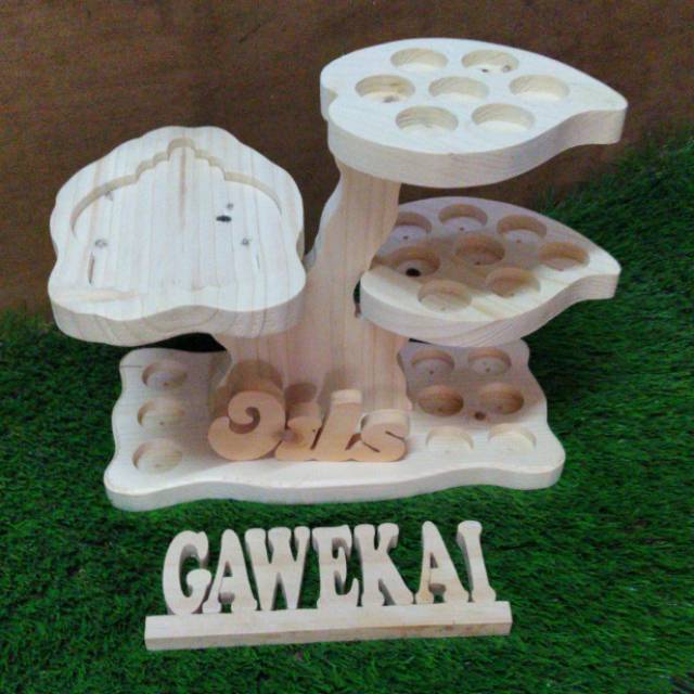 Rak oil 24 slot oil + tempat diffuser owl