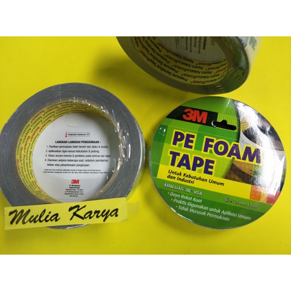 

Kusus Hari Ini Double Tape 3M Pe Foam Tape 24Mm X 4 M / Scotch 3M Limited