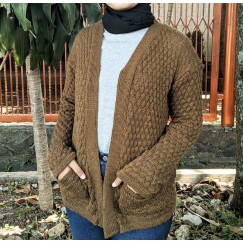 NANAS CARDIGAN/POPCORN CARDIGAN/CARDIGAN RAJUT POPCORN/PREMIUM