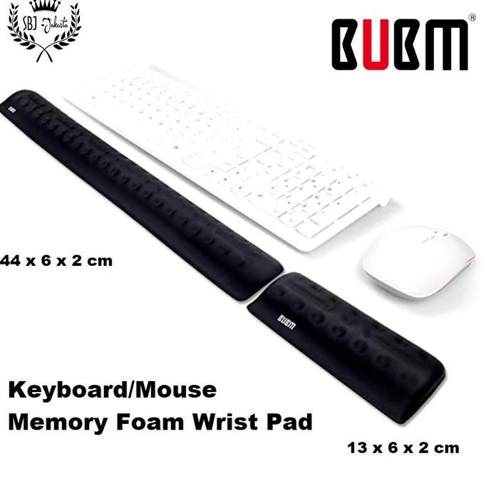 Diskon BUBM Wrist Pad Memory Foam Keyboard Mouse Wrist Rest Pad BUBM PREMIUM Diskon