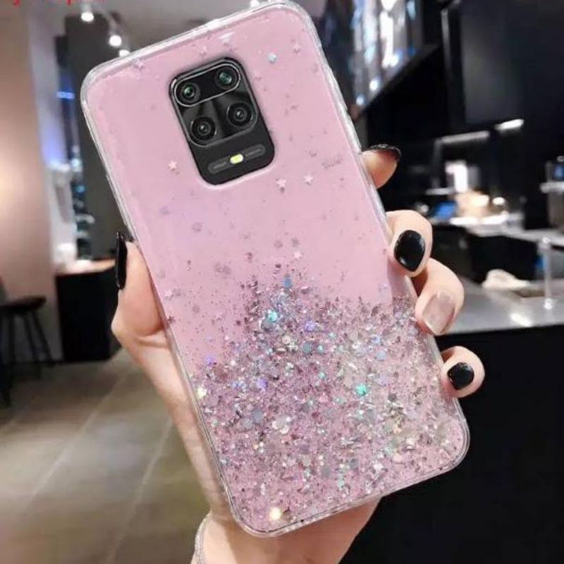 Xiaomi Redmi Note 9 Note 9 Pro Casing Softcase Tpu Bahan Premium Glitter Glossy