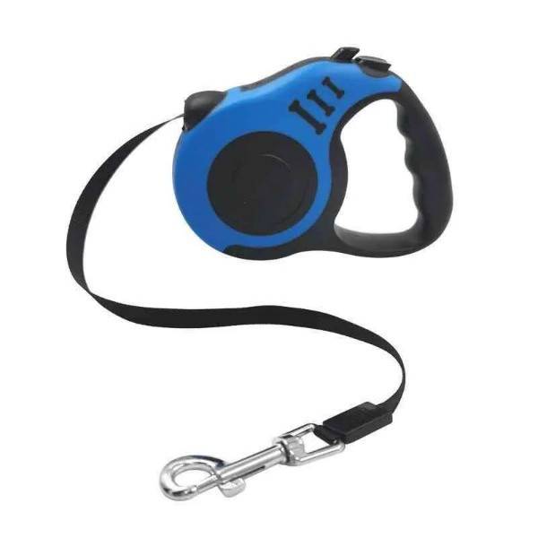 Tali Tuntun Retractable 5M Kucing Anjing Tutun Penuntun Rantai Harness