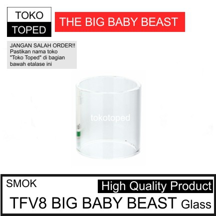 Smok TFV8 BIG BABY BEAST TANK Replacement Glass | kaca pengganti vape