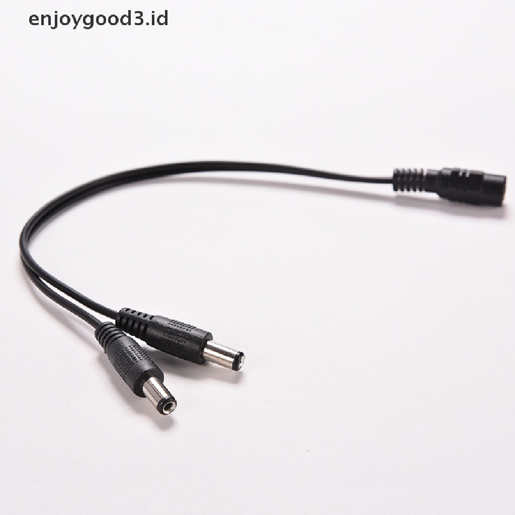 Kabel Power Adapter Splitter 5.5x2.1mm 1 Female Ke 2 Male DC 12V Untuk Kamera CCTV