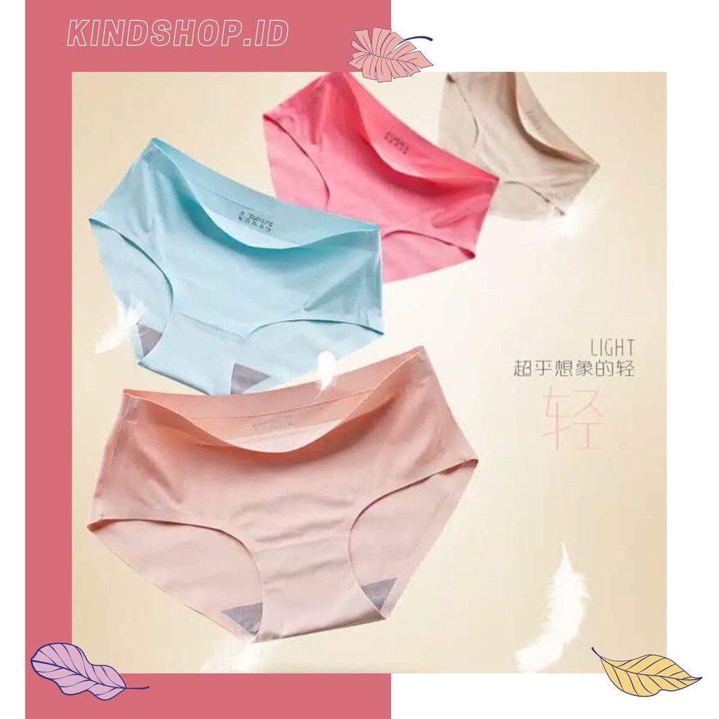 KINDSTORE❤ | WOMEN PANTS UNDERWEAR /CELANA DALAM SEAMLESS POLOS / CD TANPA JAHITAN