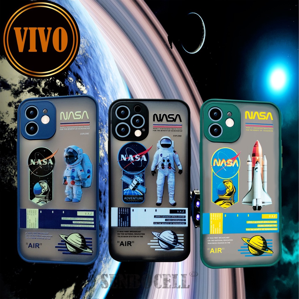 Case Motif Nasa- Lens Cover Camera  3D For VIVO Y95  Y30 Y50 Y91C Y12 Y51 Y20 V20SE V20