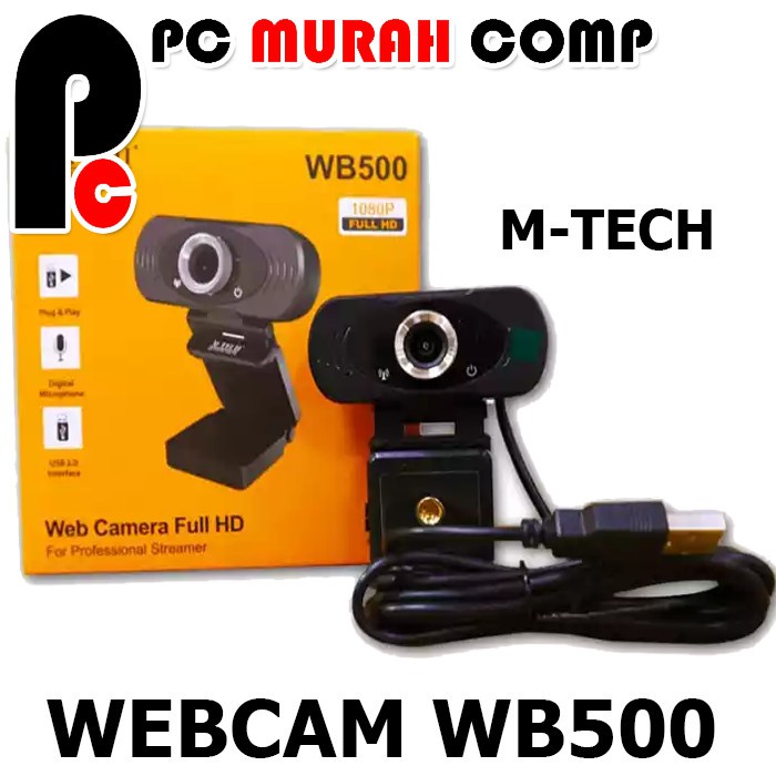 Webcam M-TECH  1080HD WB 500  WEBCAM  CAMERA PC