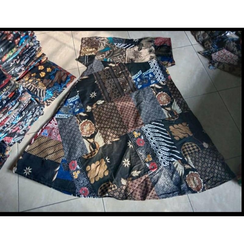 Daster batik, daster perca. Daster pelangi allside m l xl