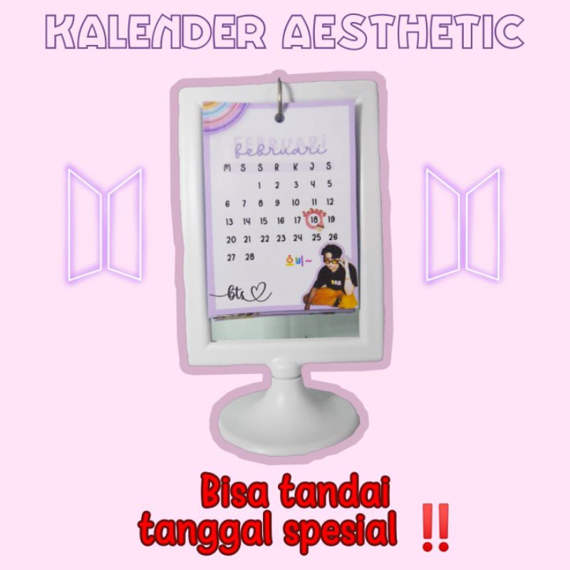 

Kalender Aesthetic kpop anti air lucu kalender duduk BTS dan request