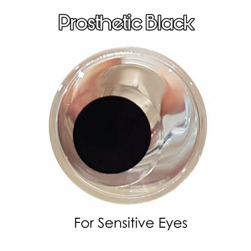 Softlens Prosthetic Black Iris softlens untuk mata cacat / sensitif