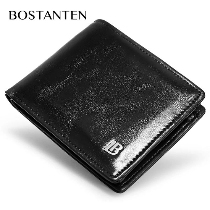 BOSTANTEN ORIGINAL Dompet Pria kulit Exlusive Premium Product-Black & Box