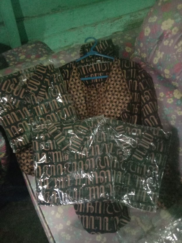 ( Cod ) Batik Couple Keluarga Terbaru Model Jessy Motif Aksoro Jowo