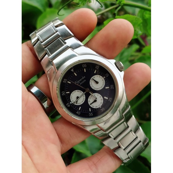 Jam Tangan Pria Alexandre Christie AC 6047MF panda Blue Second Original Preloved