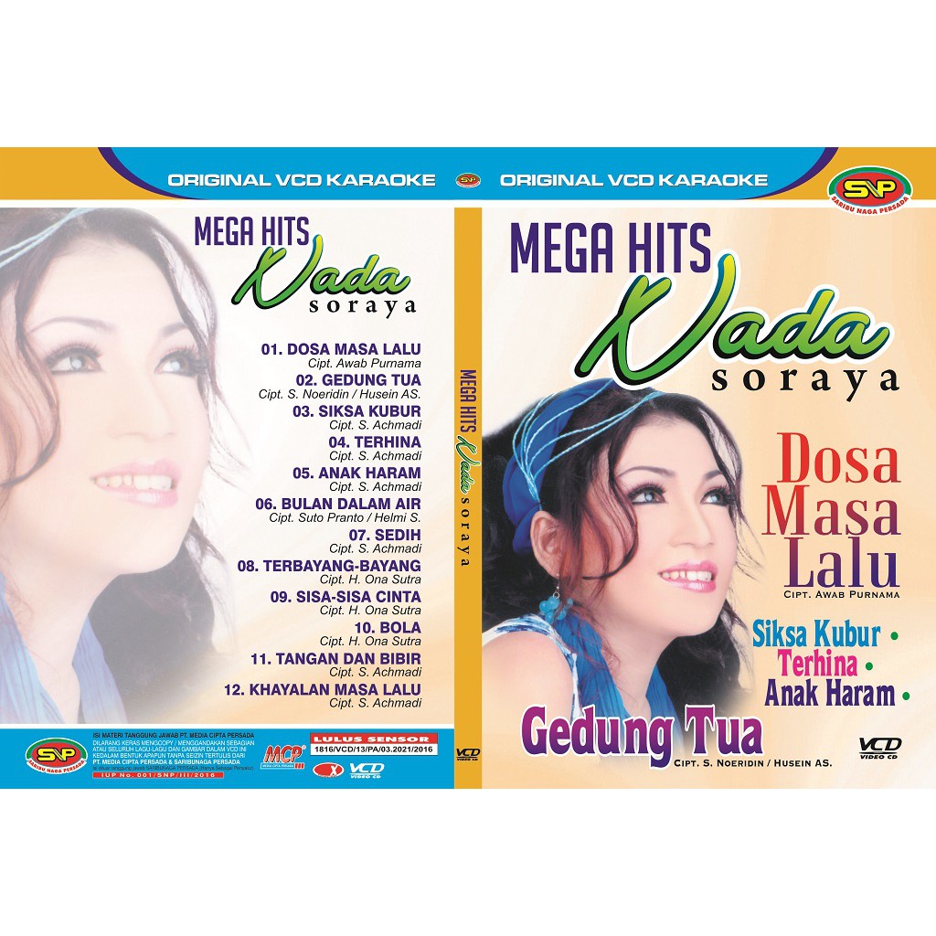 Vcd Original Dangdut Lawas - Mega Hits Nada Soraya