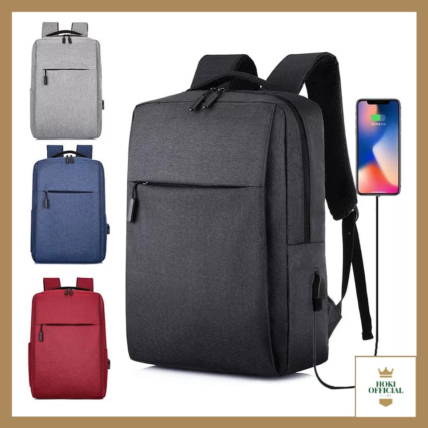 Ransel Komputer Wanita Tas Bisnis Ransel Wanita Millet Tas Punggung Wanita Warna Solid Tas Komputer untuk Xiaomi Apple Macbook Asus Dell Lenovo