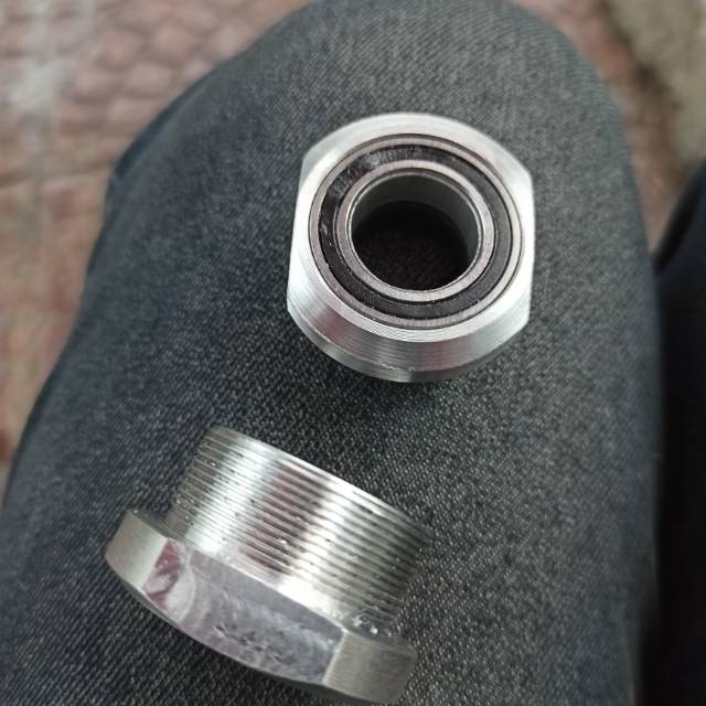 BB EURO BUTTOM BRACKET BMX CRANK 3 PC MID 19 AXLE KUSTOM DJBIKESBDG